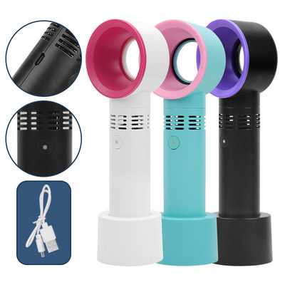 휴대용 휴대용 USB 충전 팬 흰색 파란색 검은색의 이식 된 눈꺼풀 헤어 드라이어