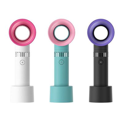 휴대용 ABS PC 미니 USB 충전 데스크톱 눈꺼풀 불기 위한 휴대용 잎 없는 팬