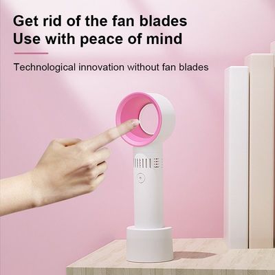 휴대용 ABS PC 미니 USB 충전 데스크톱 눈꺼풀 불기 위한 휴대용 잎 없는 팬
