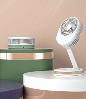 사용자 지정 로고 1500mAh USB 재충전 가능한 테이블 팬 LED 라이트 및 ABS PP 재료