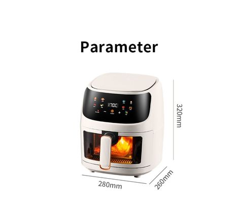 우리의 6L/8L 다기능 전기 공기 프라이어 1350W 전력으로 건강하고 쉬운 요리