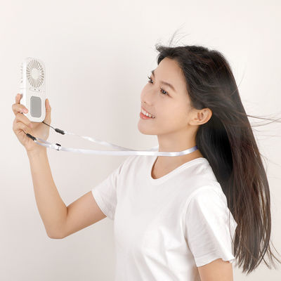 영어 휴대용 휴대용 작은 팬 USB 충전 데스크톱 접이식 매달린 목 팬