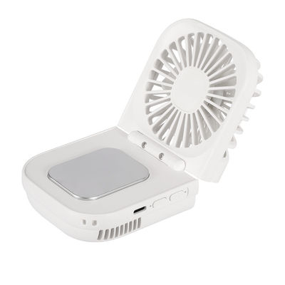 영어 휴대용 휴대용 작은 팬 USB 충전 데스크톱 접이식 매달린 목 팬