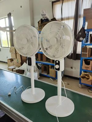 자동 흔들기 머리 순환 팬 12 인치 LED 디스플레이 수직 바닥 냉각 팬
