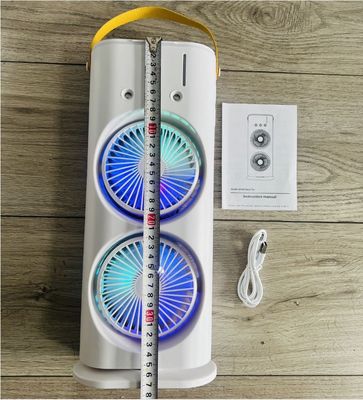 6 회전 밸브 USB 라인 전원 공급 재충전 가능한 홈 오피스용 듀얼 엔딩 스프레이 팬