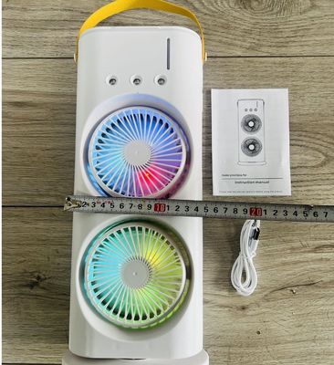 6 회전 밸브 USB 라인 전원 공급 재충전 가능한 홈 오피스용 듀얼 엔딩 스프레이 팬