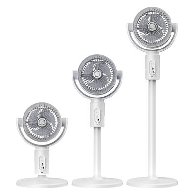 바닥 설치 4000mA USB 재충전 가능한 높이 조절 가능한 바닥 서있는 팬