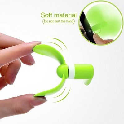 사용자 지정 로고 휴대 전화 휴대용 3 인 1 USB 타입 C 단식 냉각 미니 팬 15g