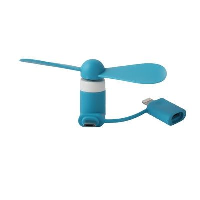 사용자 지정 로고 휴대 전화 휴대용 3 인 1 USB 타입 C 단식 냉각 미니 팬 15g