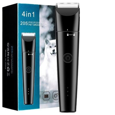 4 in 1 애완 동물 전문 정비 세트 가구용 전기 헤어 클리퍼 및 면도 기계