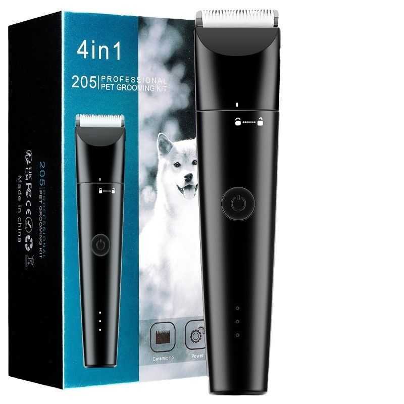 4 in 1 애완 동물 전문 정비 세트 가구용 전기 헤어 클리퍼 및 면도 기계