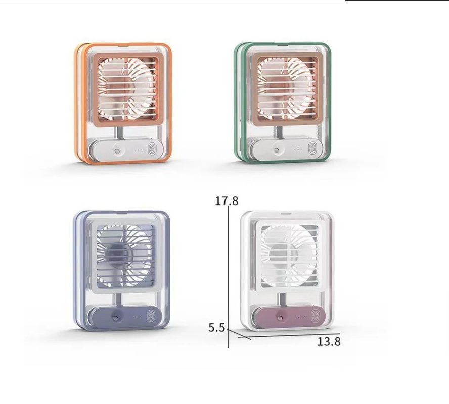 미니 나이트 라이트 팬 USB 충전 공기 냉각 팬 스프레이 기능과 무게 420g